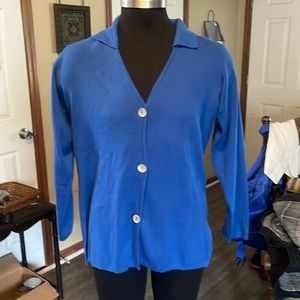 Ladies royal blue cardigan